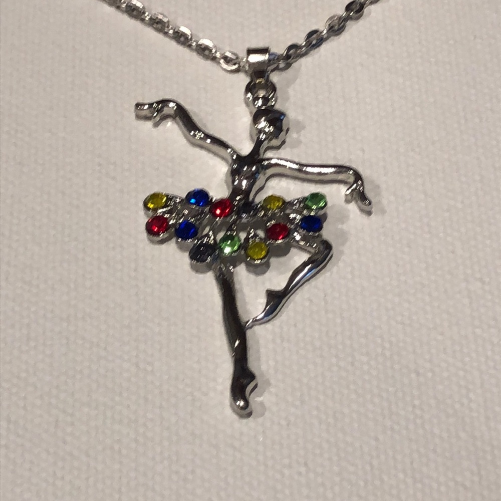 Fashion Jewelry Ballerina Pendent Necklace